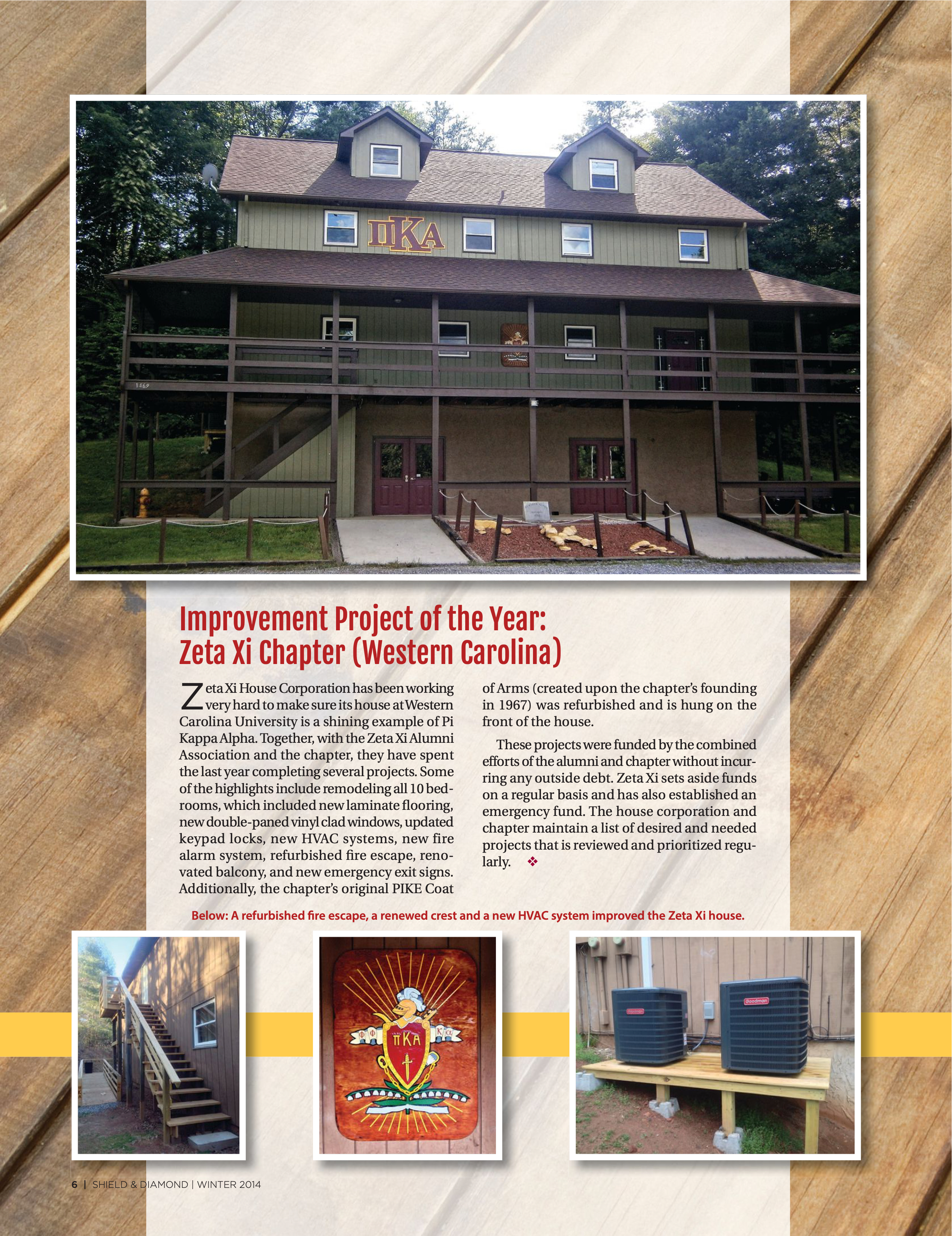 Improvement Project of the Year: Zeta Xi Chapter (Western Carolina)